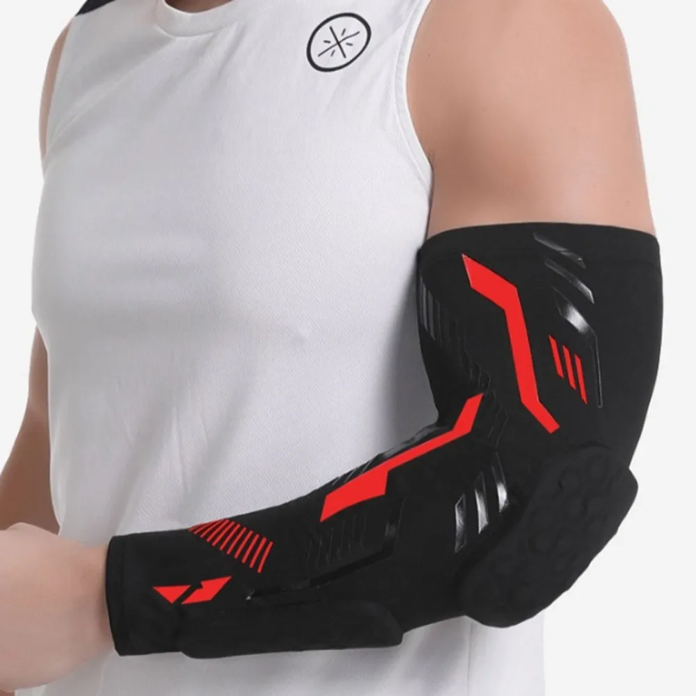 Crashproof Separate Elbow Pads Honeycomb Long Elbow Brace Guard Protective Dual Anti-Collision Arm Sleeve Protector Riding