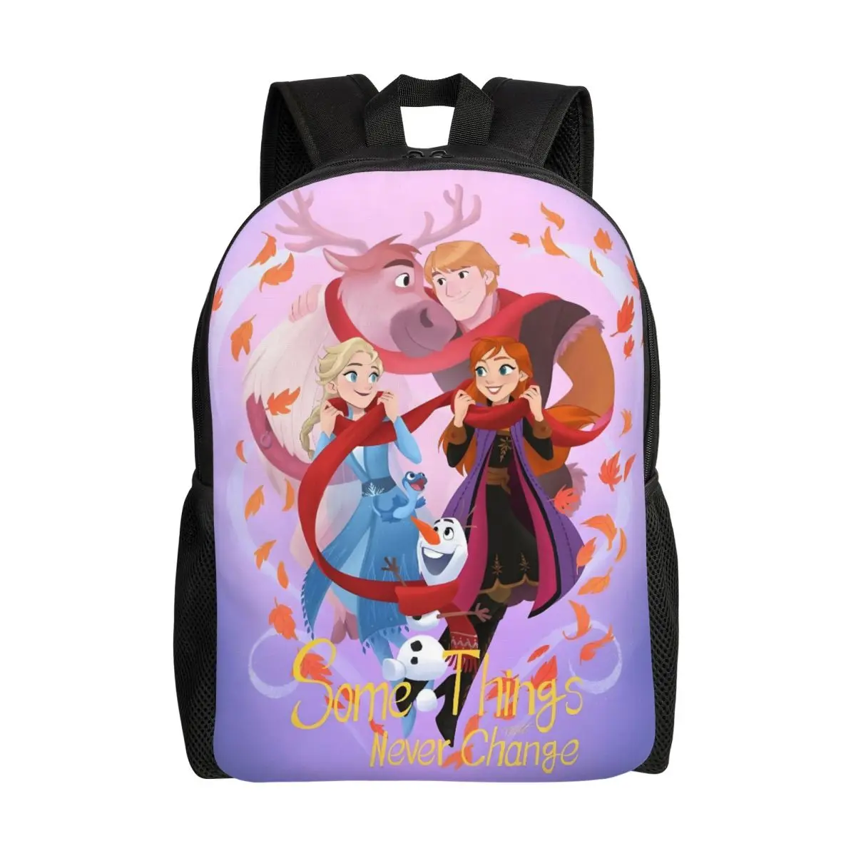 

Анимационные рюкзаки Эльзы и Анны на заказ для женщин и мужчин, школьная сумка для книг, подходит для 15-дюймового ноутбука, сумки Frozen Princesa