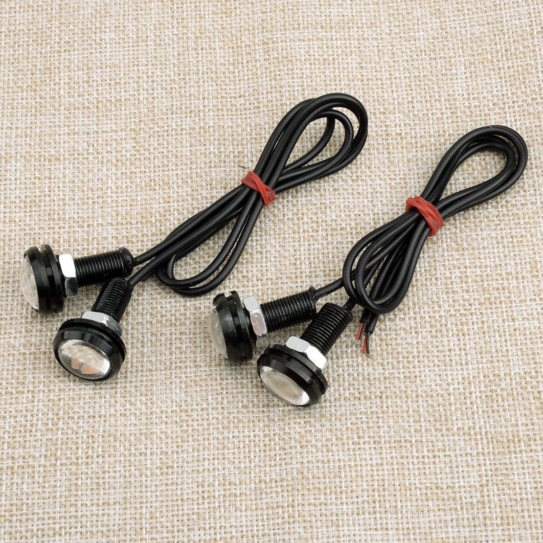 12LED Eagle Eye Daytime Running Light DRL Rock Lamp Round for Car Front Grille Tail Backup 4Pcs
