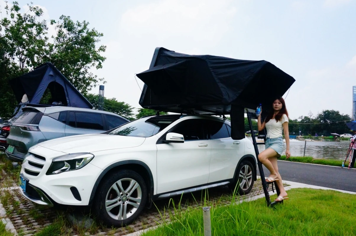 Large Size 4x4 Off-road Vehicle Rooftop Camping Tent 2000-3000mm Waterproof Oxford Cloth Double Layer Single Room