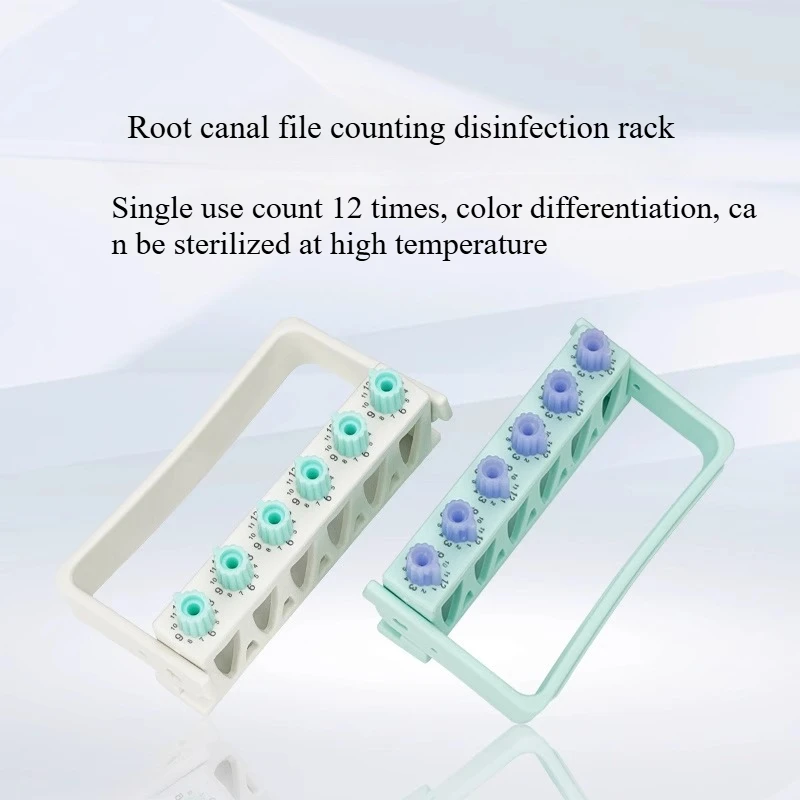 

Dental 6-hole Root Canal File Counting Disinfection Rack Counter Memory Expansion Needle Rack Car Needle Rack Disinfection Box