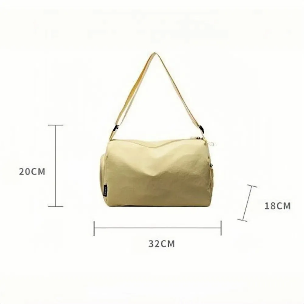 حقيبة كتف جديدة ذات سعة كبيرة، حقيبة سفر من النايلون بتصميم كسول، حقيبة أمتعة متعددة الألوان للنساء #6