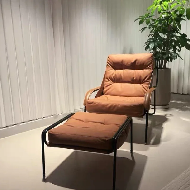 

Mid Century Upholstered Armchair Luxury Throne Aesthetic Room Massage Modern Living Chairs Fauteuils De Salon Home Furniture