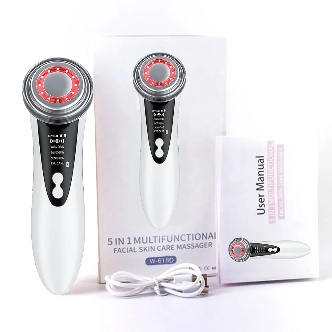 Limpo rosto rejuvenescimento da pele levantamento apertar multifuncional cuidados com a pele facial massageador de beleza dispositivo elétrico de massagem facial