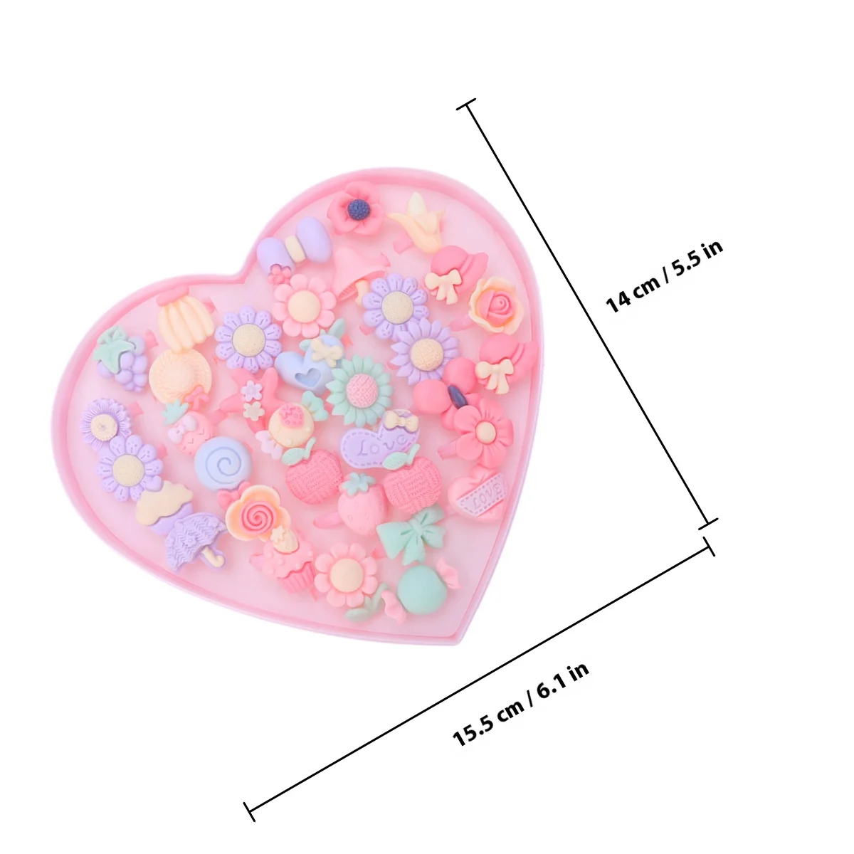 36 قطعة من حلقات زهرة الماكارون للفتيات قابلة للتعديل على شكل رسوم كرتونية تلبيس حلقات اللعب التظاهري لهدايا أعياد الميلاد وحقائب الهدايا الجيدة