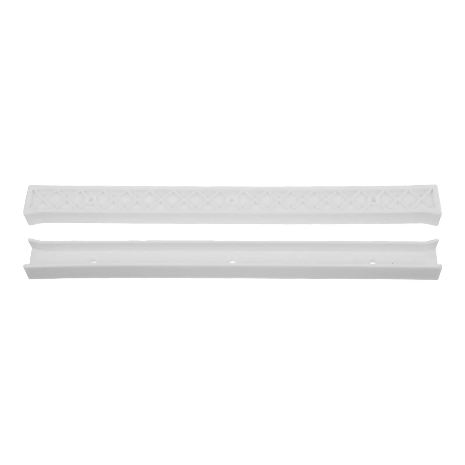 

Storage Box Drawer Rail Plastic with Guide Rails Dresser Replacement Guides Slide White
