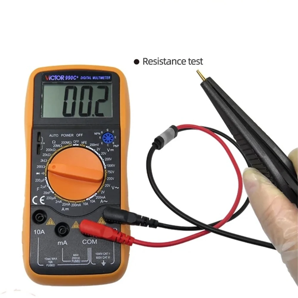 Cleqee P1510 SMD Chip component LCR testing tool Multimeter tester meter Pen probe lead tweezers