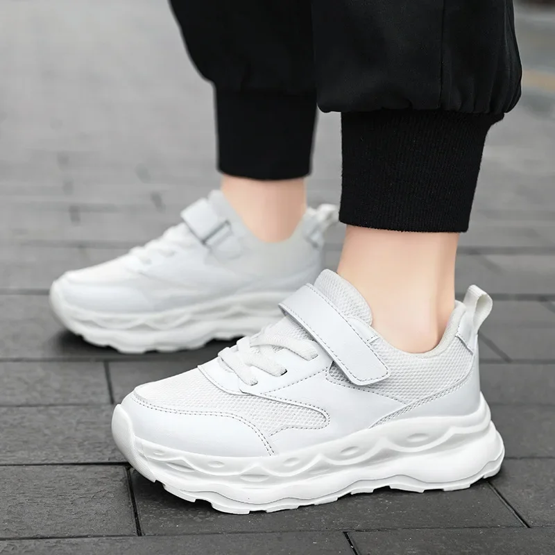 

Mesh Breathable Girls' Sneakers Wear-resistant Lightweight Children's Sports Shoes Boys' Casual Running Shoes 6-12 Year Old