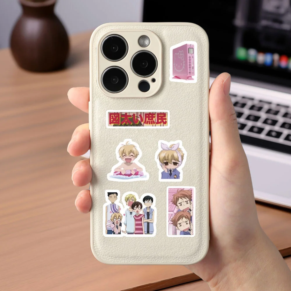 8/16 Blatt Ouran High School Host Club Graffiti-Puzzle-Aufkleber aus PVC-Material, personalisierte DIY-Aufkleber für Telefon und Scrapbook, wasserdicht – Detail 3