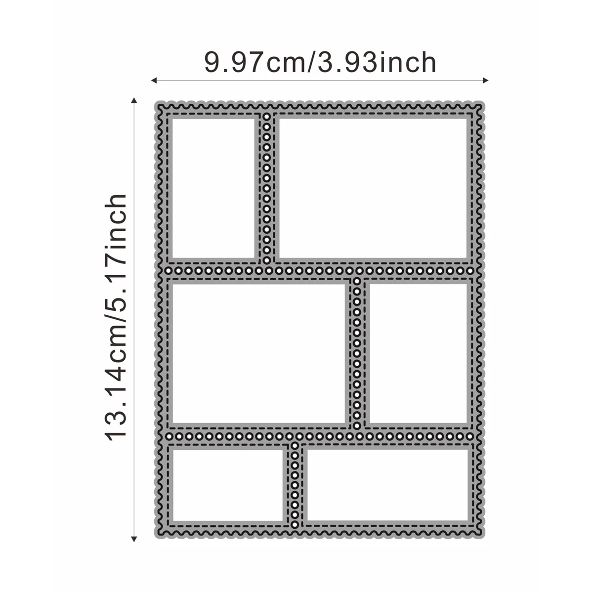 Panalisacraft Stamp Frame Background Metal Cutting Dies Stencils for DIY Scrapbooking/album Decorative Embossing DIY Paper Cards