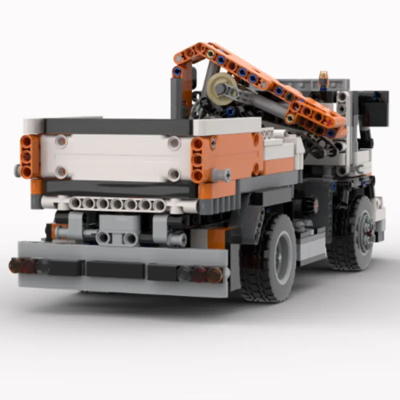 1051PCS MOC- 173155   크레인 트럭 도시 건설 운송업자 롤오프 트럭 빌딩 블록 모델 조립 장난감 직소 퍼즐