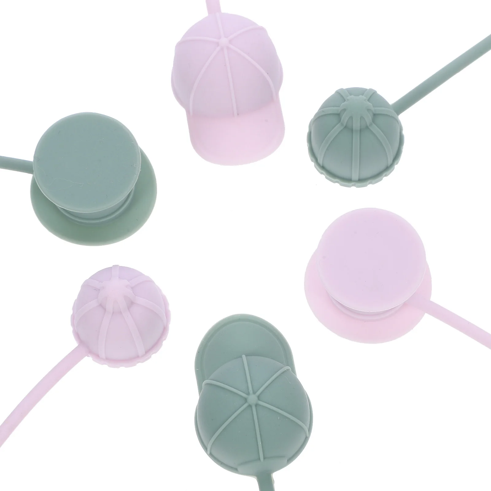 

6Pcs Straw Dustproof Silicon Covers Caps Reusable Soft Straw Protectors for Cups Drinkware Caps for Straws Straws Covers