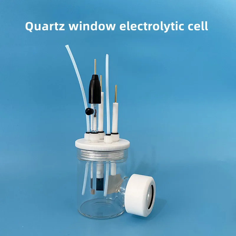 K040-S Single Layer Sealed Electrolytic Cell 24mm Quartz Window Photoelectrochemical Reactor