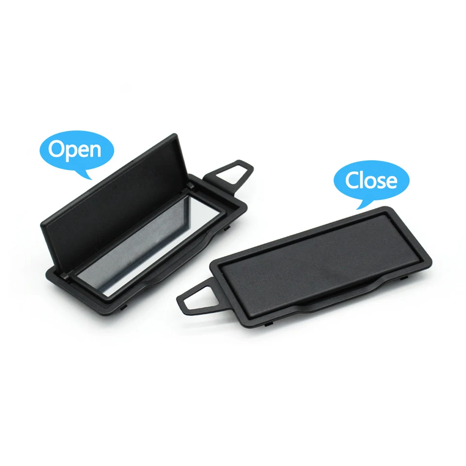 Cache Miroir Pare-Soleil Mercedes Classe C W203 - Housse Maquillage A2038102110 Noir Beige
