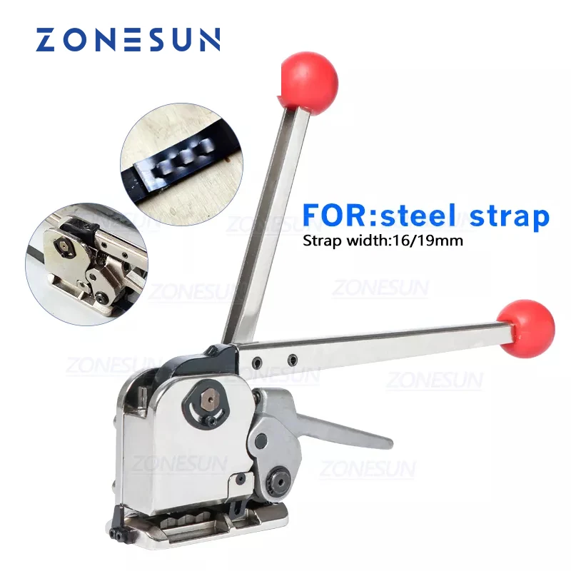 

ZONESUN MH35 Manual Seamless Steel Strapping Tools For Strap Steels Width From 16 To 25mm