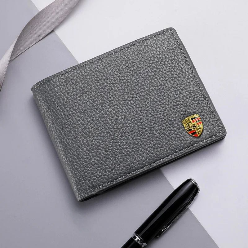 Für Porsche Panamera Spyder Carrera Macan Boxster Cayman Cayenne 911 970 981 991 Auto Führerschein Kreditkarteninhaber Brieftasche