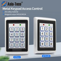 Metal Rfid Access Controller Keypad, Card Reader, Teclado Key Fobs, Door Access Control System, Wiegand 26, 1000 Usuário, 2000 usuário, 125KHz