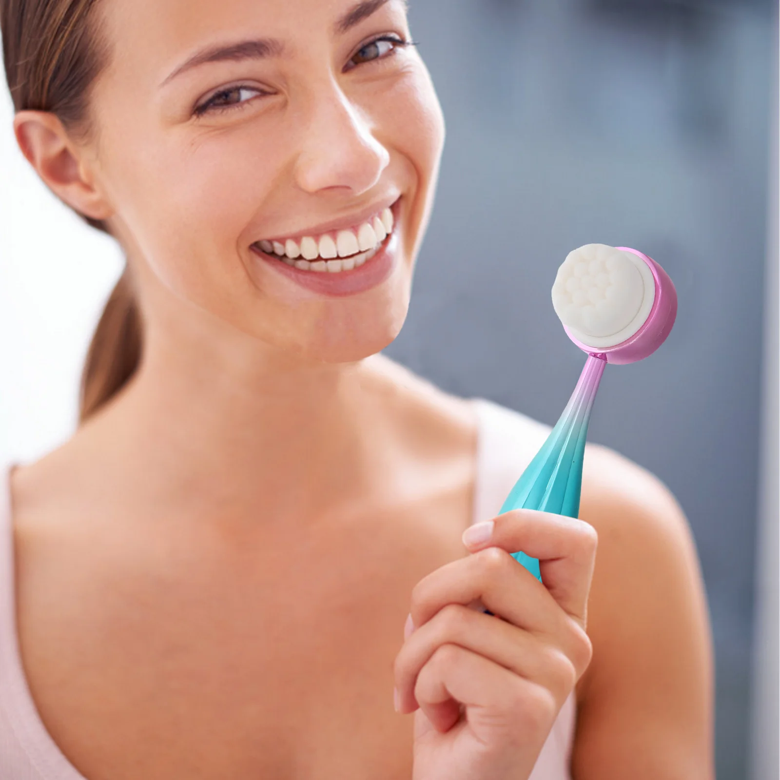 Facial Brush Deep Cleansing Exfoliating Blackhead Removal Pore Clean Tool Manual Silicone Face Scrubber Portable Wash Face Brush