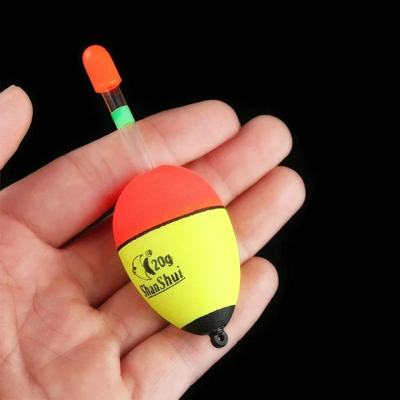 2/5/6Pcs EVA Luminous Fishing Night Float Light Stick Foam Plastic Bobber Sea Rock Fishing Floats Buoyancy Bobber - view 3