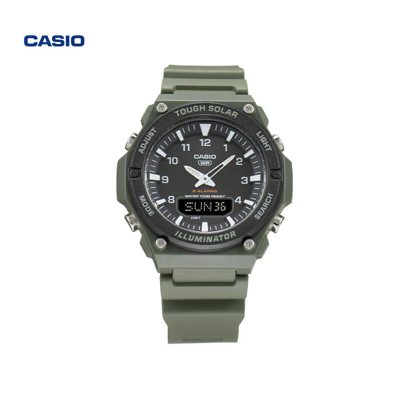 CASIO Solar Powered Water Resistant Green Sports Watch