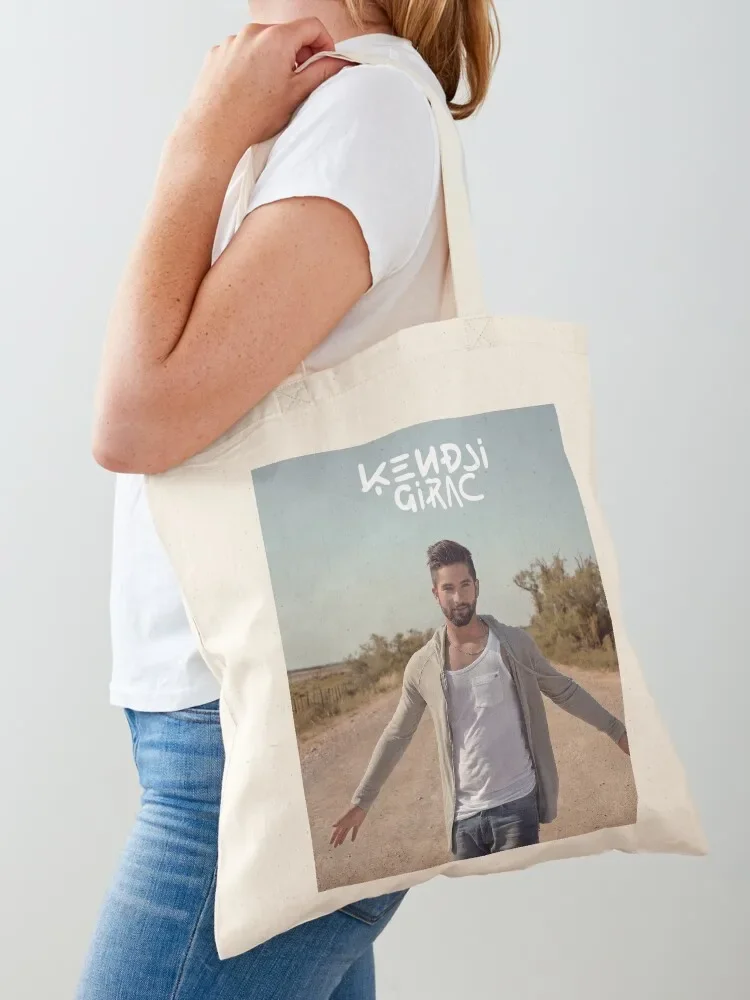 Kendji Girac Tote Bag กระเป๋าผ้าแคนวาส กระเป๋าผ้าแคนวาส eco bag พับได้