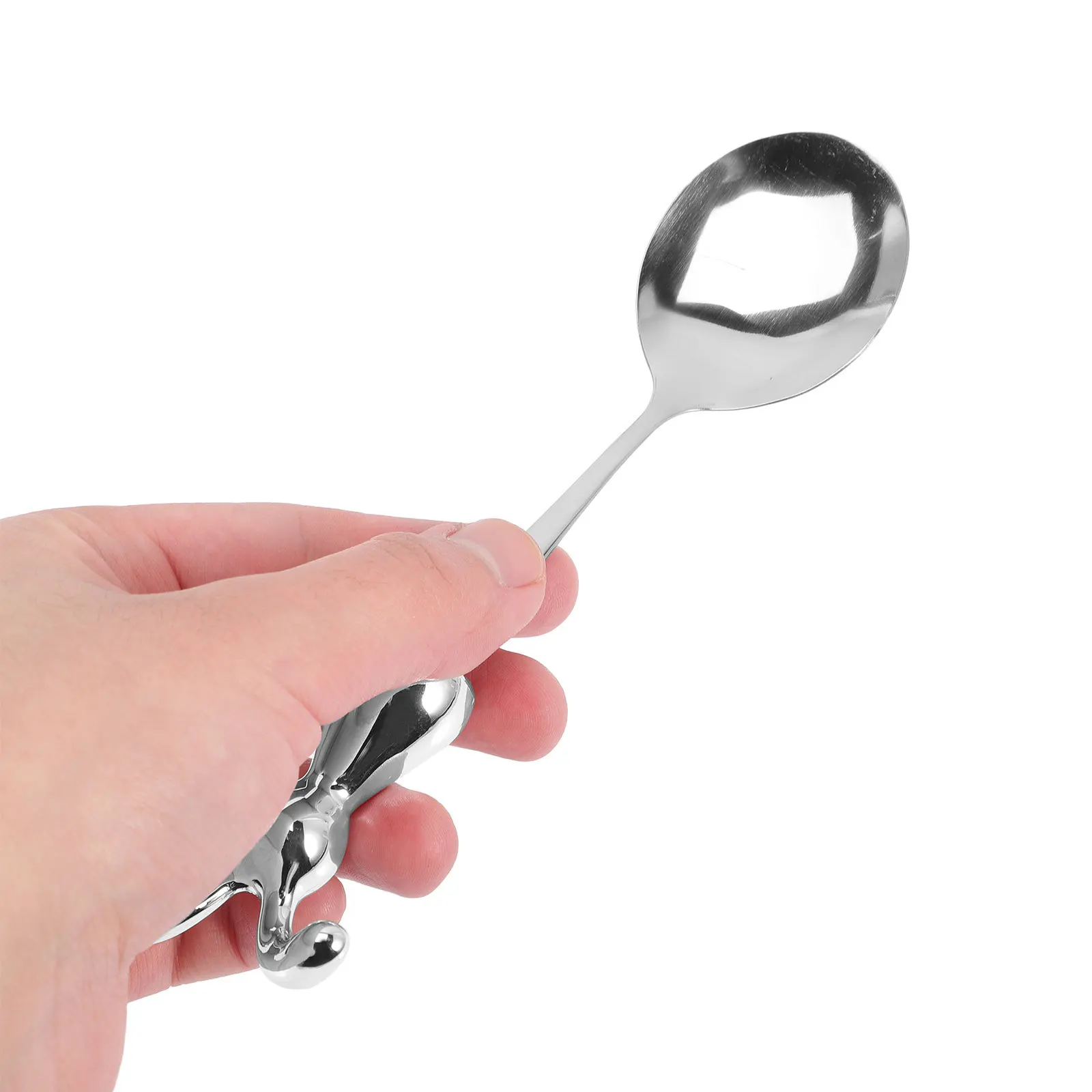 

2 шт., набор вилок и ложек из нержавеющей стали с кроликом, легкая, прочная, портативная, эргономичная ручка, посуда для малышей