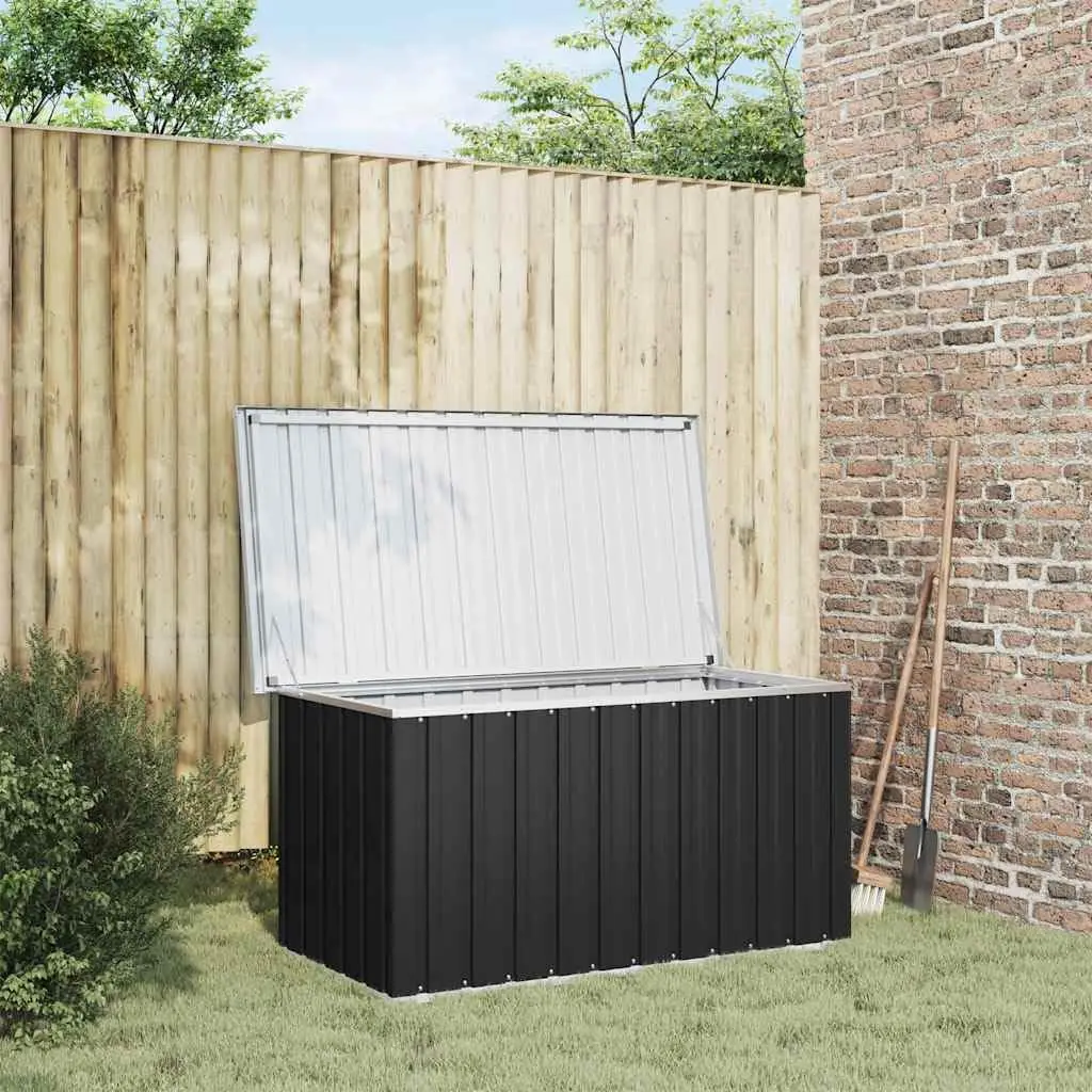 

Galvanised Steel Garden Storage Box - Anthracite, Large Capacity (500+ L), Easy Assembly, Suitable for Indoor and Outdoor