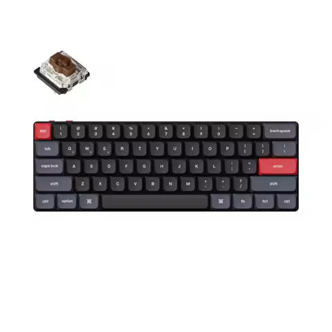 Keychron K9 Pro B Custom Mechanical Keyboard 60% Layout QMK Programmable Low Profile Gateron Switch RGB Backlight