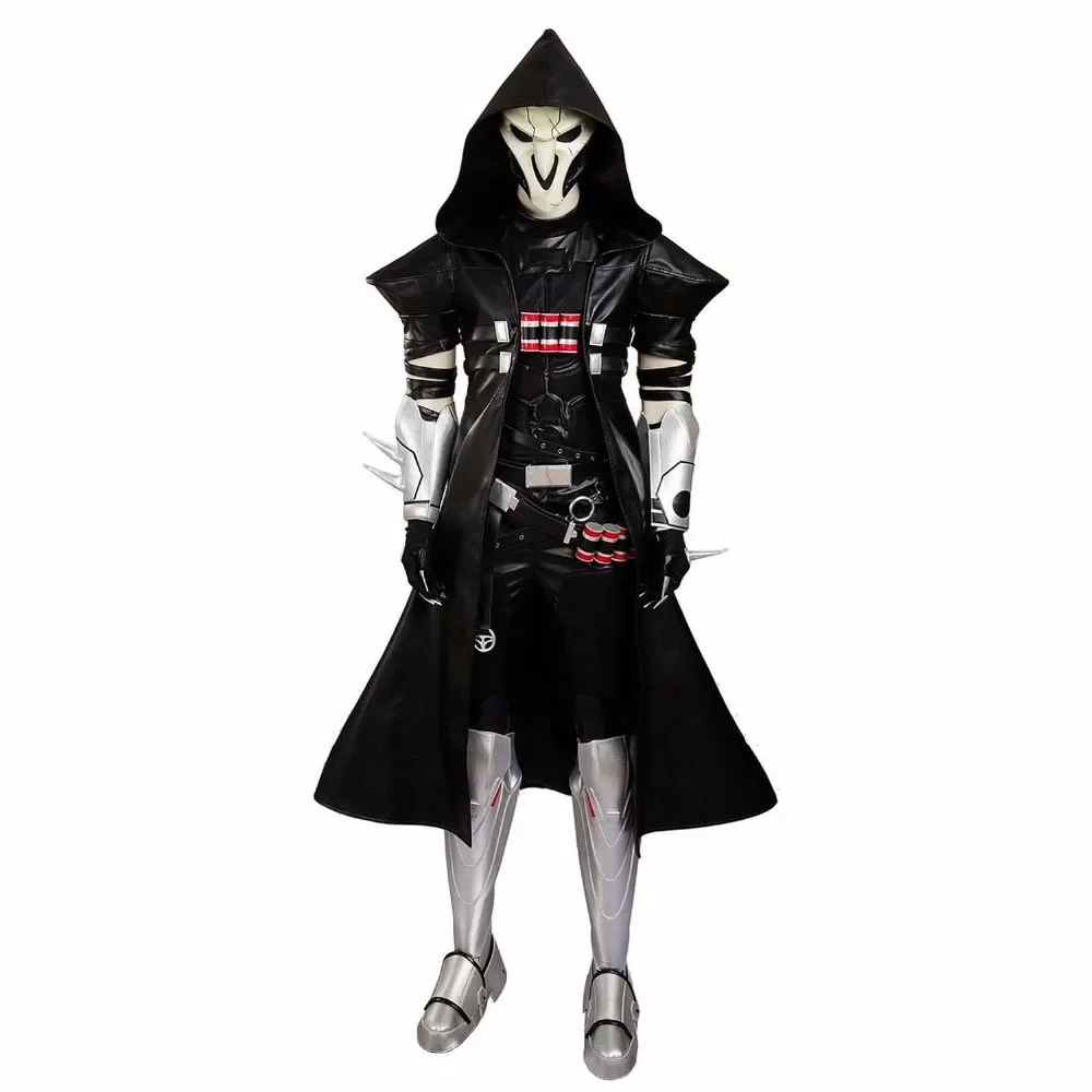 

OW Reaper Cosplay Costume Deluxe Leather Full Set Tailor Made