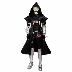 OW Reaper Cosplay Costume Deluxe Leather Full Set Tailor Made