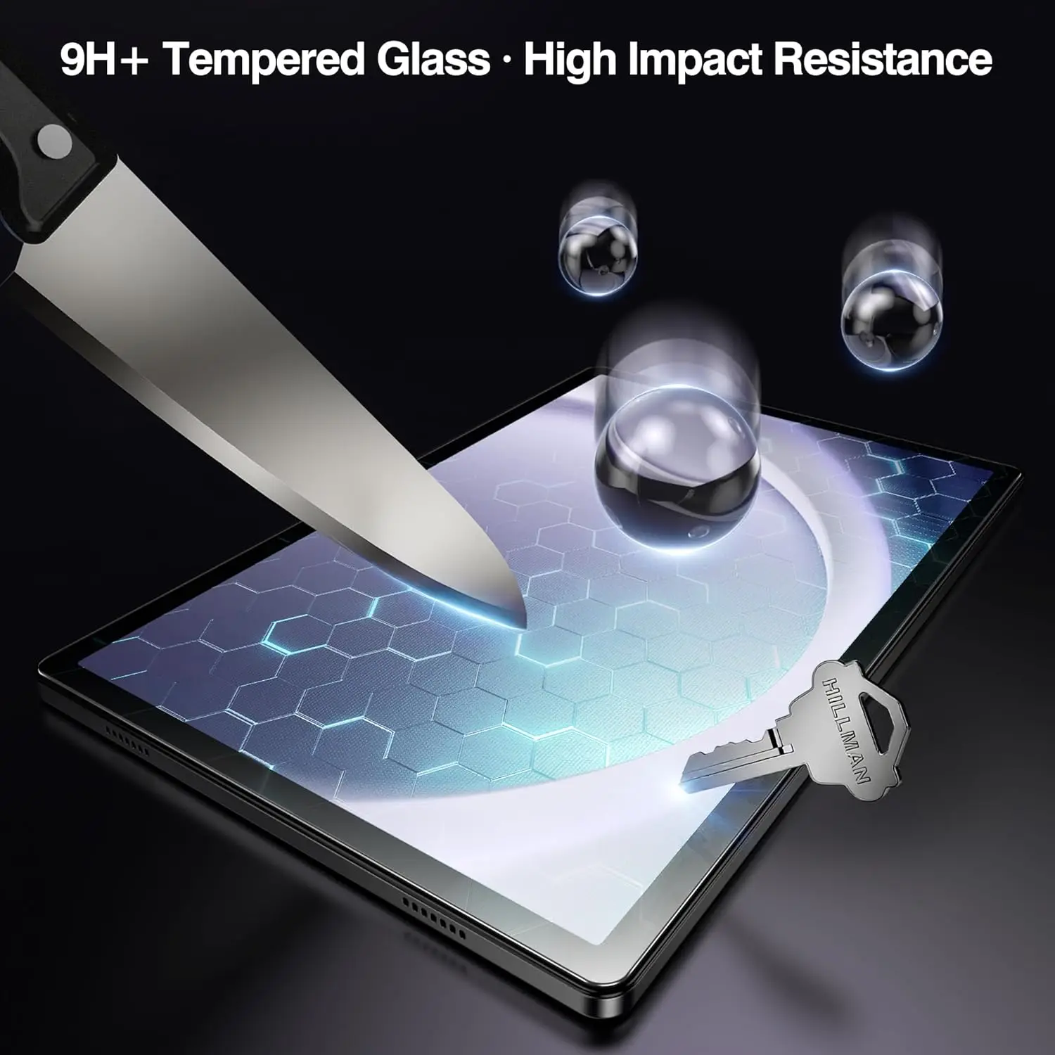 

Защитная пленка для экрана Samsung A9 Plus, закаленное стекло твердостью 9H+ с лотком для простого нанесения, устойчивое к царапинам