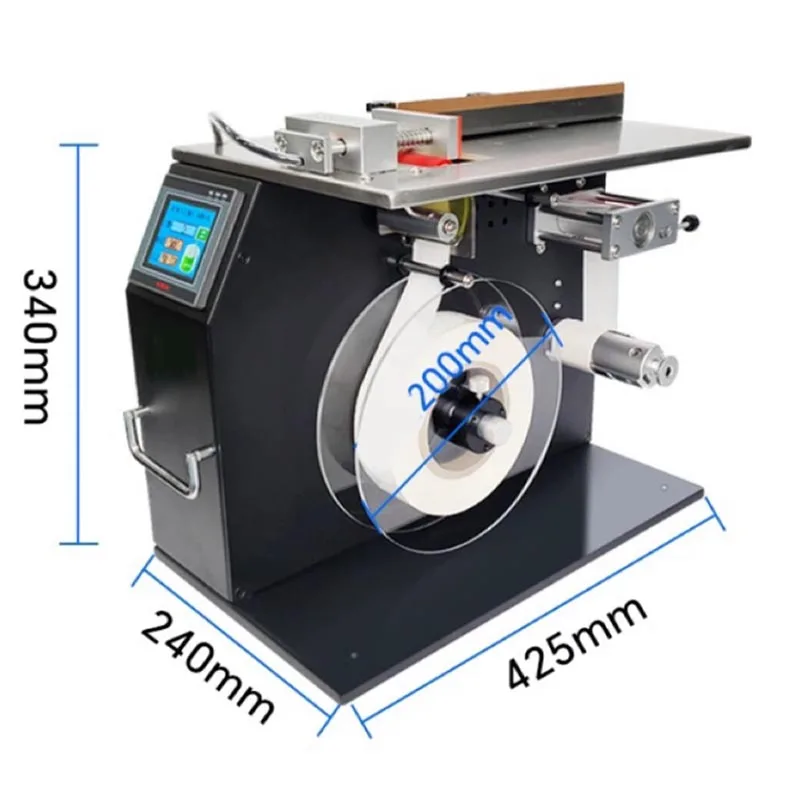Right Angle Sealing Label Labeling Machine Semi Automatic Sealing Labeler For Packaging Box 90 Corner Stick Labeling Machine
