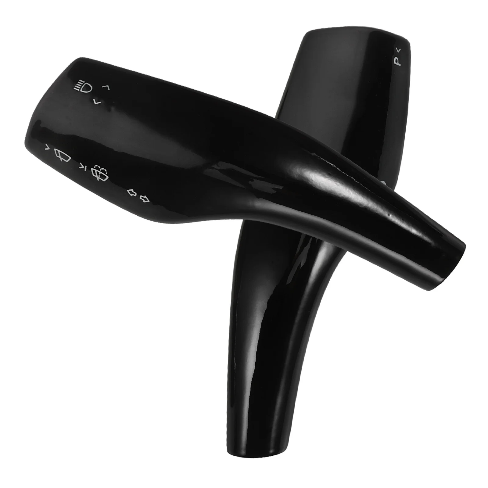 

1Pair Carbon Fiber Decorative Sticker for Car Gear Lever Protective Cover ABS Windshield Wiper Lever Guard Stylish Shift Rod