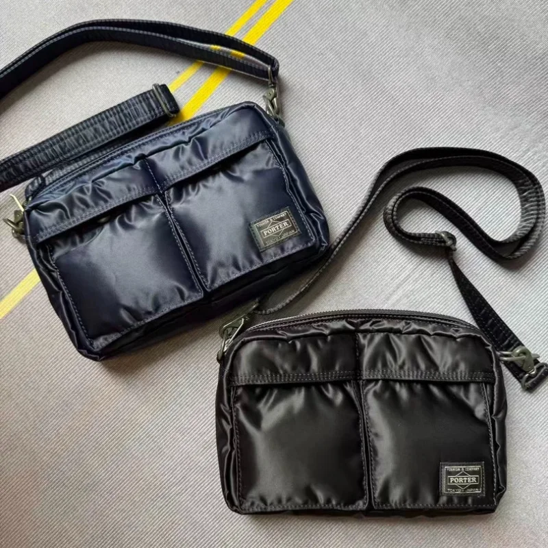 Porter Tanker 23*14*5cm Small Sling Bag Shniy Crossbody Casual Waist Pack Purse Outdoor Sport Travel Lightweight Phone Bag