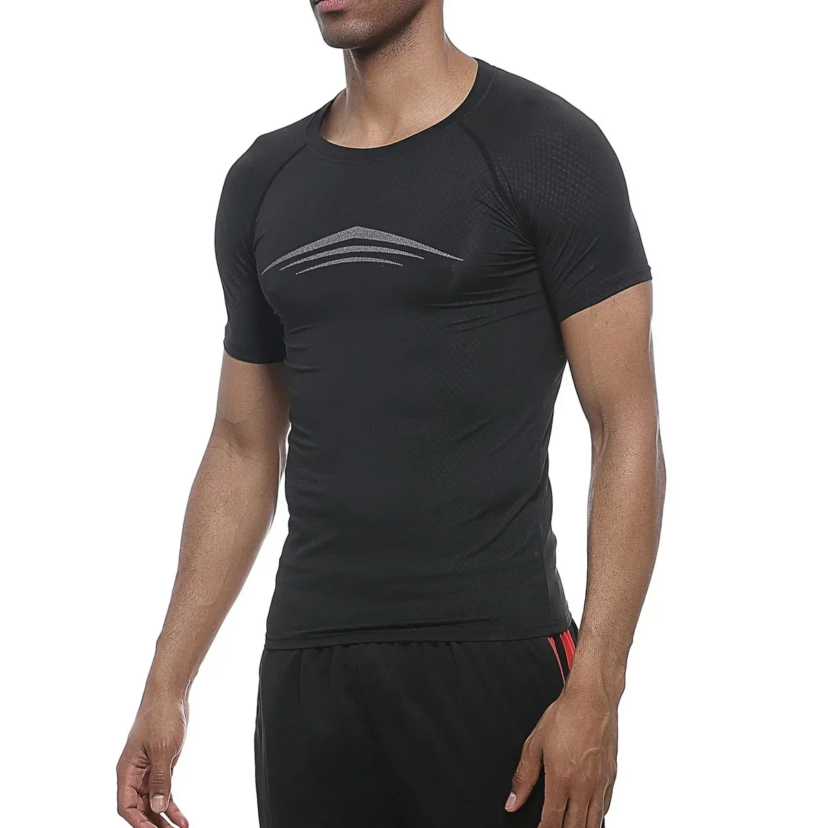 Gym Compression T-shirt Summer Sport Run Top T-shirt Men Fitness Workout Quick Dry Jogging Short Sleeves Tees Shirt Men Clothing