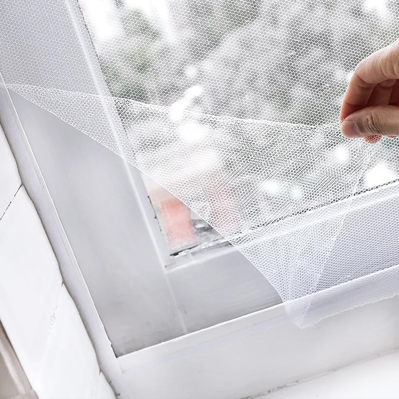 Fly Mosquito Window Net Insect Mesh Window Screen Net Indoor Mesh Bug Mosquito Net Easy To Fit with Tape Home Textile