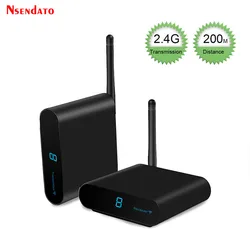 Measy AV220 2.4G Wireless AV Transmitter Receiver Audio Video TV AV Signal Sender receiver Go Through Wall 200M / 660FT for SD