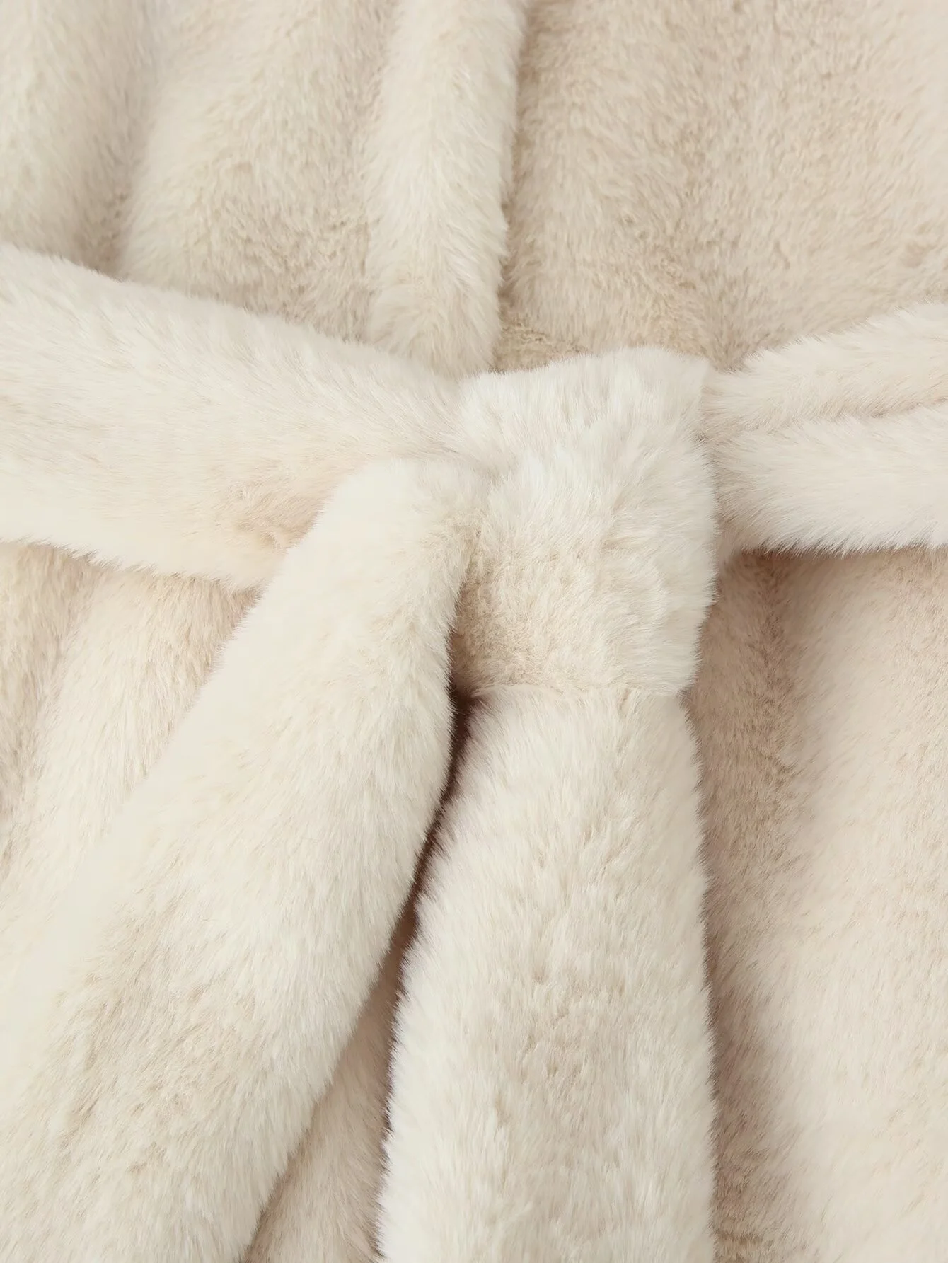 2025 겨울 신상 여성 캐주얼 패셔너블 심플 엘레강트 다용도 라펠 긴팔 코트 벨트 및 인조 퍼 효과 포함