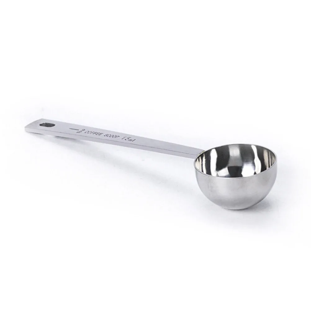

5 pcs Coffee Scoops Stainless Steel 15ML Tablespoon Long H Mini Sized Measuring Kitchen Tools Storage