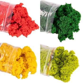 พุ่มไม้จำลองผงฟองน้ำ30กรัมแผนผังฉากทหารรูปแบบ DIY ทำวัสดุสำหรับไดโอรามา