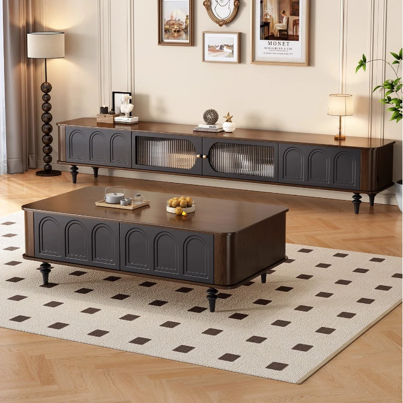 خزانة تلفزيون مصممة للاستراحة، خزانة تلفزيون فاخرة باللون الأسود لتخزين الغرفة، تلفزيون خشبي، أثاث Magalu Loja الرسمي المريح