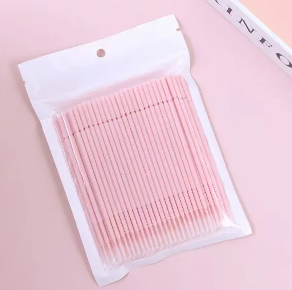 100/500Pcs Professional Disposable Eyelash  Extension Micro Brush Applicator Make  Up Mascara  Swab  Brushes Swab makeup brushes