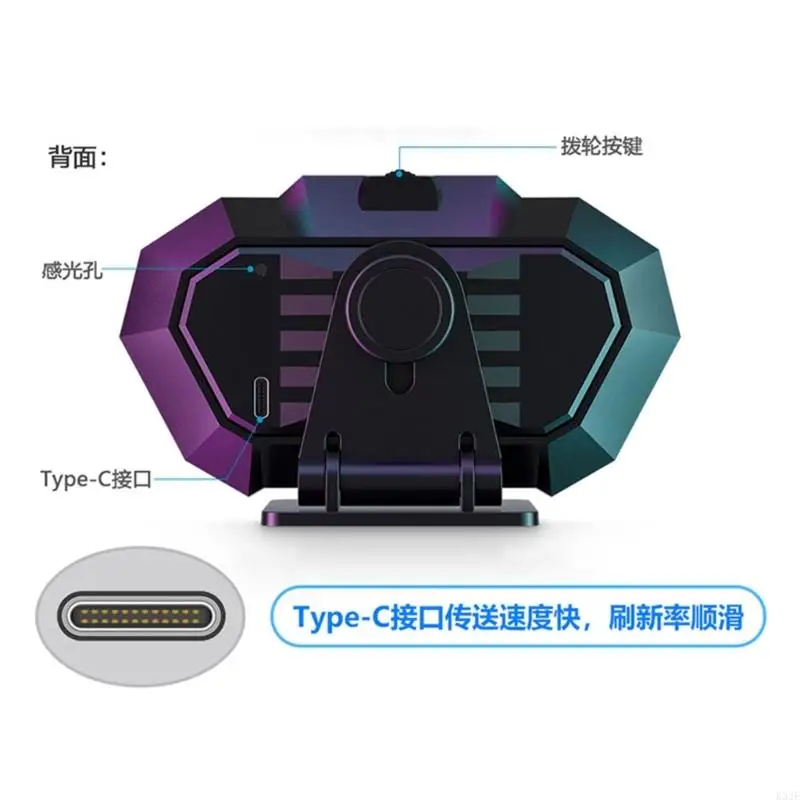 2025 شاشة HUD ملونة جديدة 3.5 بوصة مع الإضاءة المحيطة لتشخيص المركبات #5