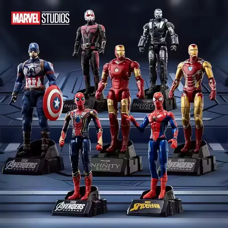 Marvel Actionfigur, verformbares Spielzeug, Iron Man MK3, Captain America, Gelenke, Beweglichkeit, kopfförmige Statue, Modellpuppe, Spielzeug, Kindergeschenke