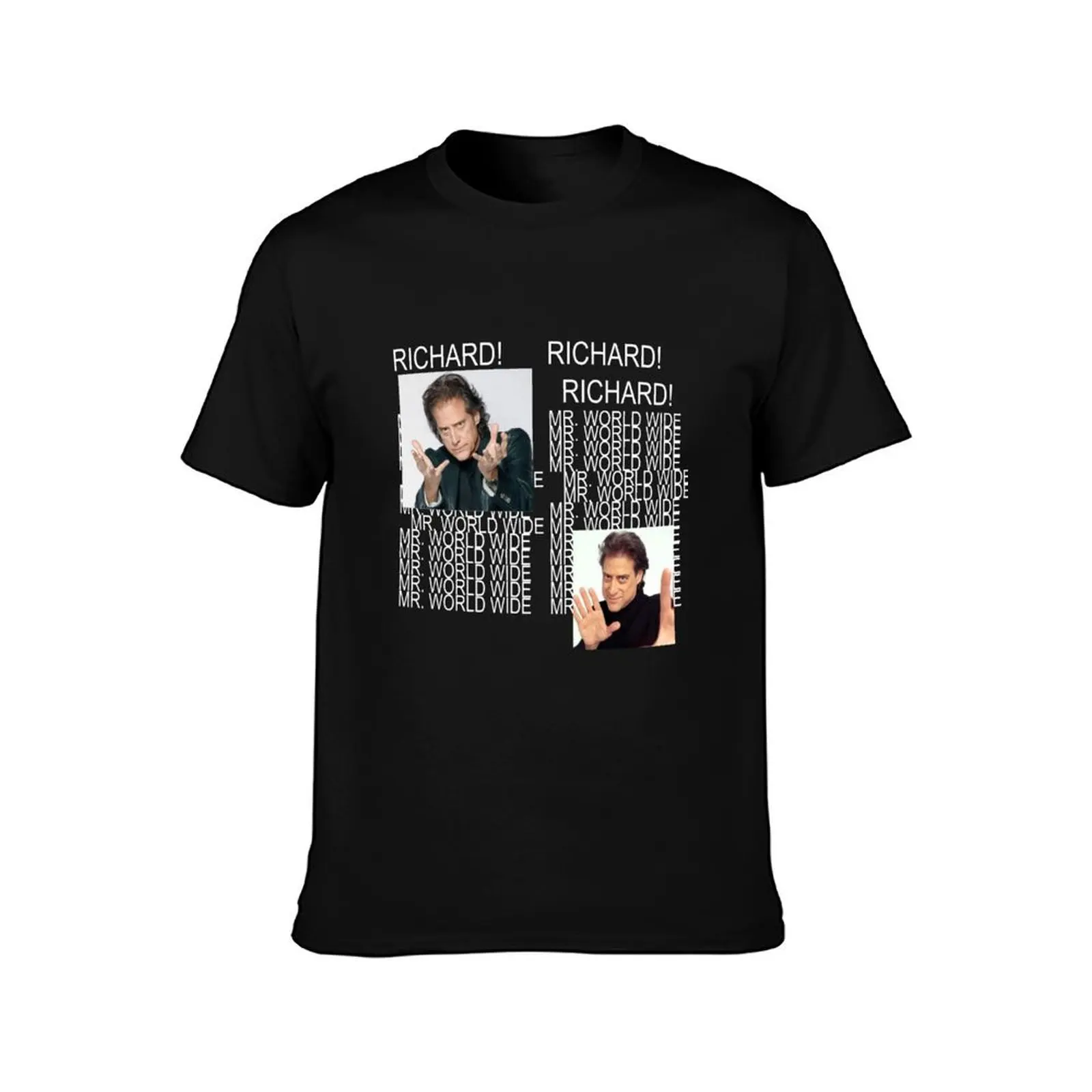 Richard Lewis IS MR WORLD WIDE T-Shirt, Summer Casual Cotton Tee, Oversized Streetwear Tops, Vintage Graphic Print, 100% Cotton