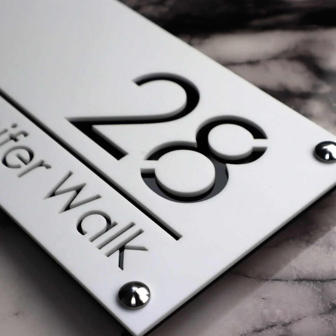 Custom Large House Sign Door Number Plaque House Number Sign Acrylic Bespoke Sign Outdoor Address House Decor