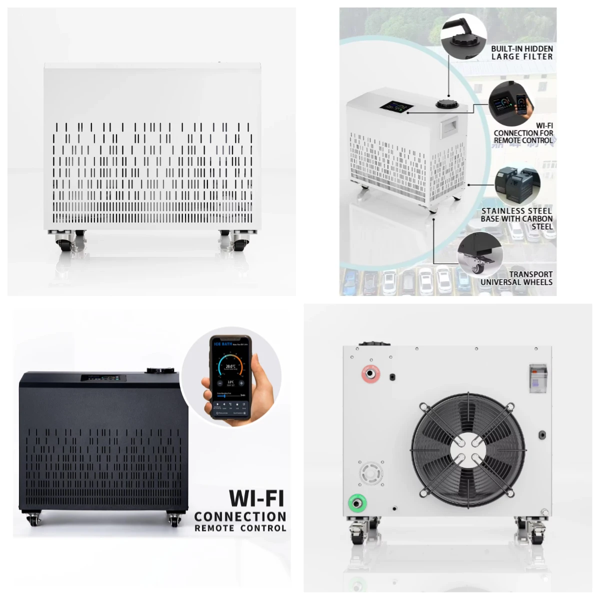 1HP 1.5HP 2HP Ice Bath Cold Plunge Chiller R410A Compressor Automatic Water Cooling System