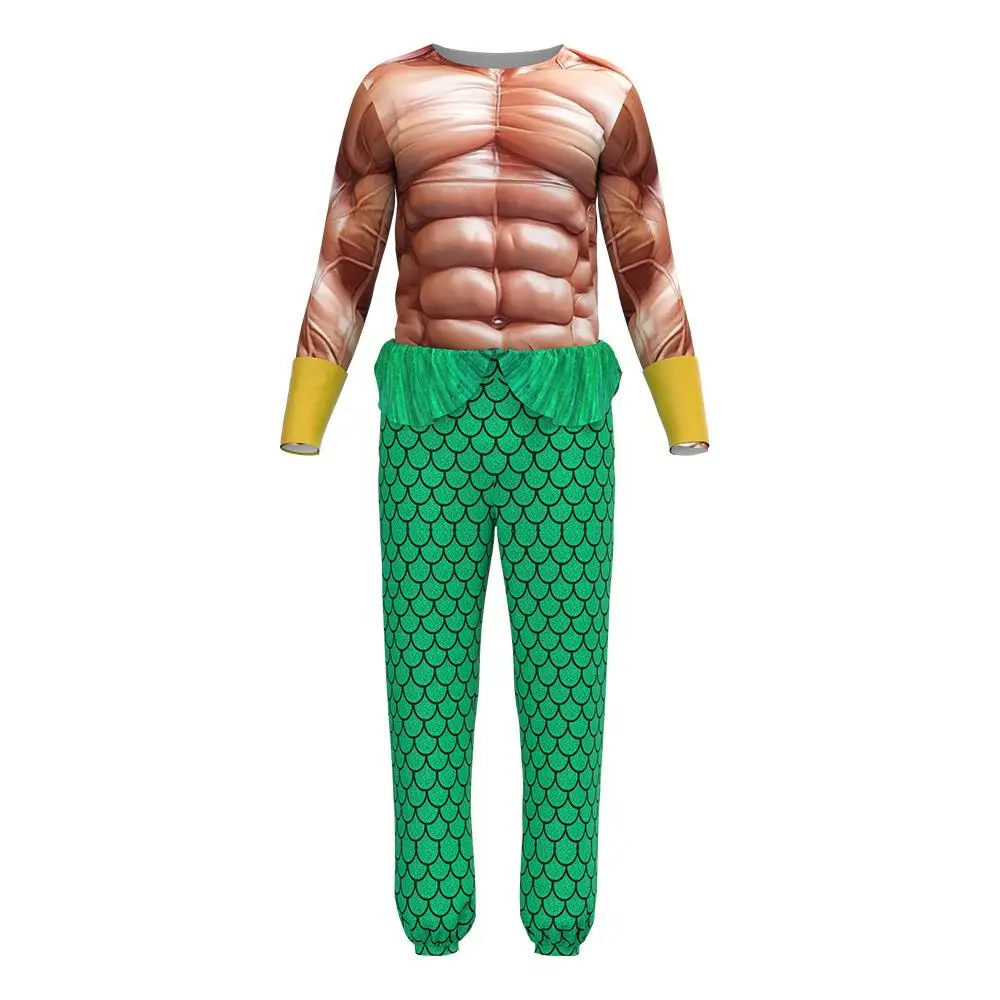 زي الهالوين بدلة الأداء رجل العضلات لخطط الأدوار وهمية الصدر العضلات وهمية البطن العضلات أعلى المرحلة زي