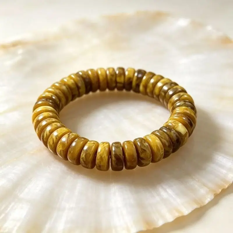 Traditional Ethnic Style Second Generation Beeswax Abacus Beads Handicraft Bracelet