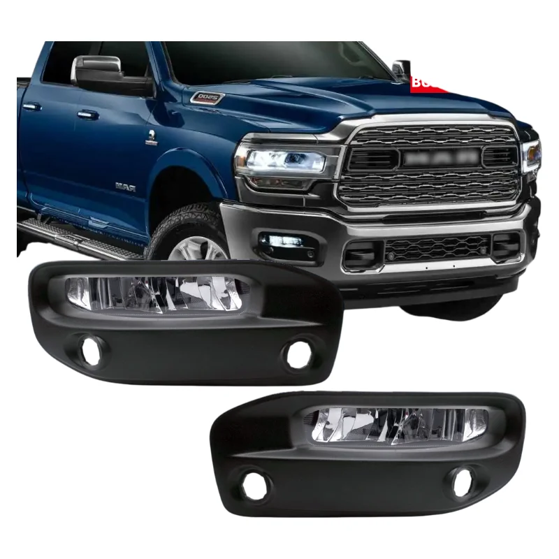 LED Fog Light Kit for Dodge Ram 2500 2020-2021 Front Bumper Lamp Replacement
